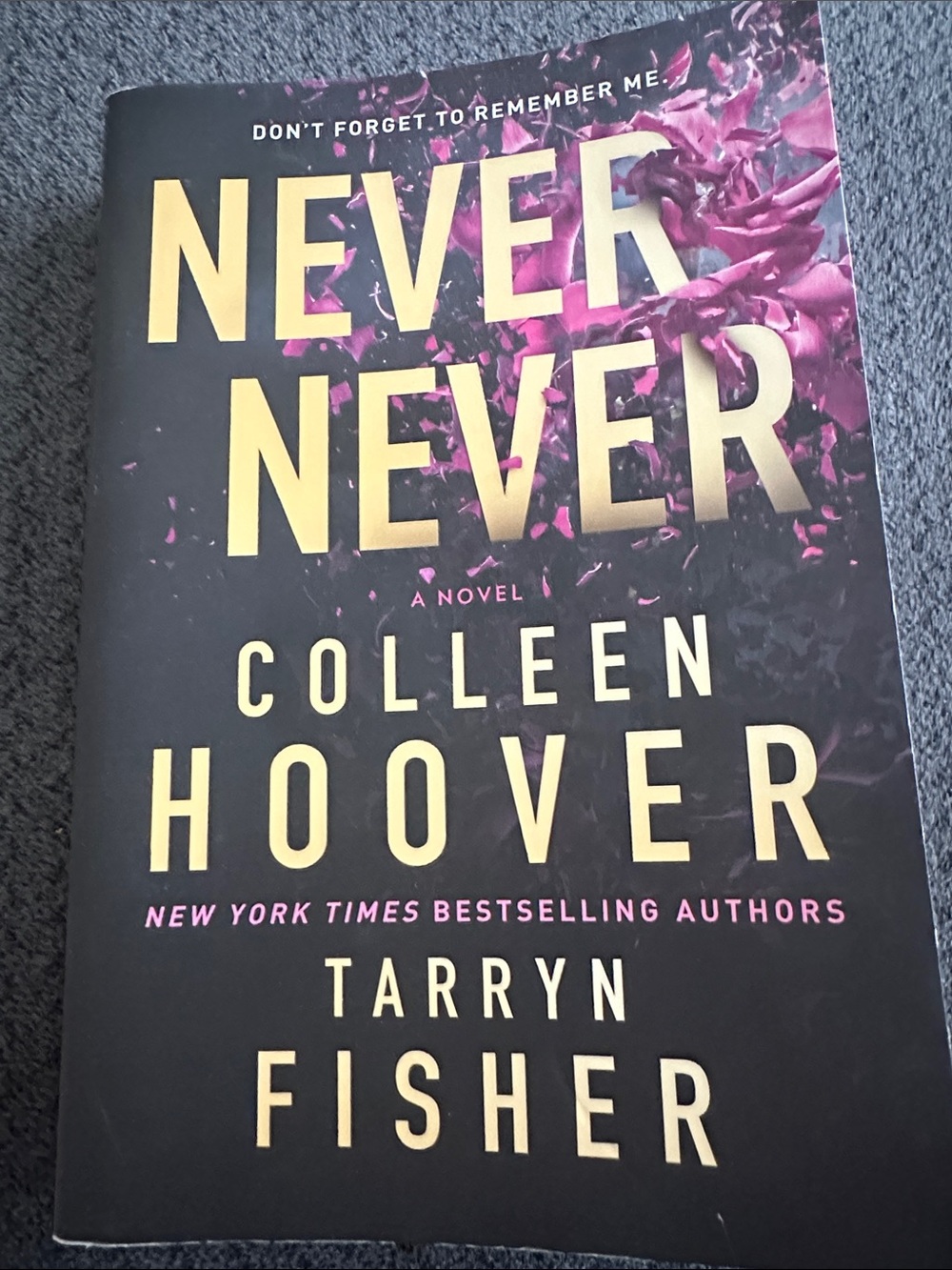 Never Never by Colleen Hoover & Tarryn Fisher - Black & Pink Paperback